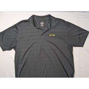AHEAD eXtreme Mens Golf Polo Shirt -Size L- Black with Golf Cart Logo - RN96621